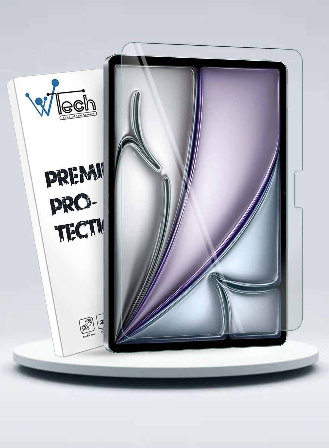 Wtech Apple iPad Air 2025 (7th Generation) M3 11 inch 9H Ultra HD Tempered Glass Screen Protector (TSG9CN) - Clear