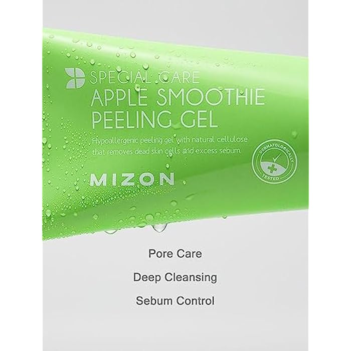 MIZON Apple Smoothie Peeling Gel for Smooth Glowing Skin, Deep Cleansing and Gentle Exfoliation with Natural Elasticity (120ml, 4.1 fl oz) - Image 4