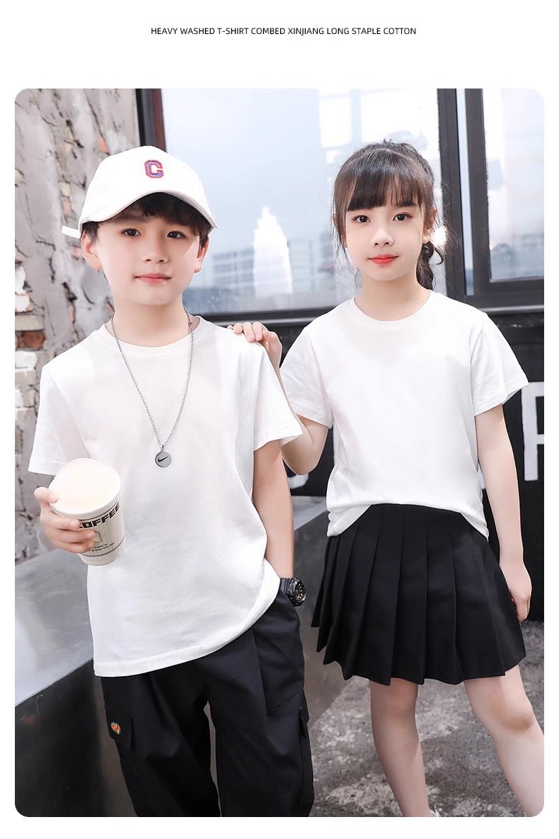 Children'S T-Shirt Quick-Drying Clothing Sweat-Wicking Sun Protection Cool Antibacterial Boys Short-Sleeved Girls Baby Summer T-Shirt Moisture-Wicking - Image 1