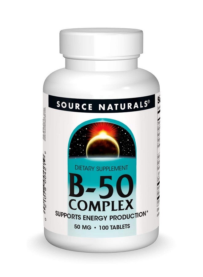 Source Naturals B50 Complex 50 Mg Bvitamins For Energy Production Support 100 Tablets - Image 2