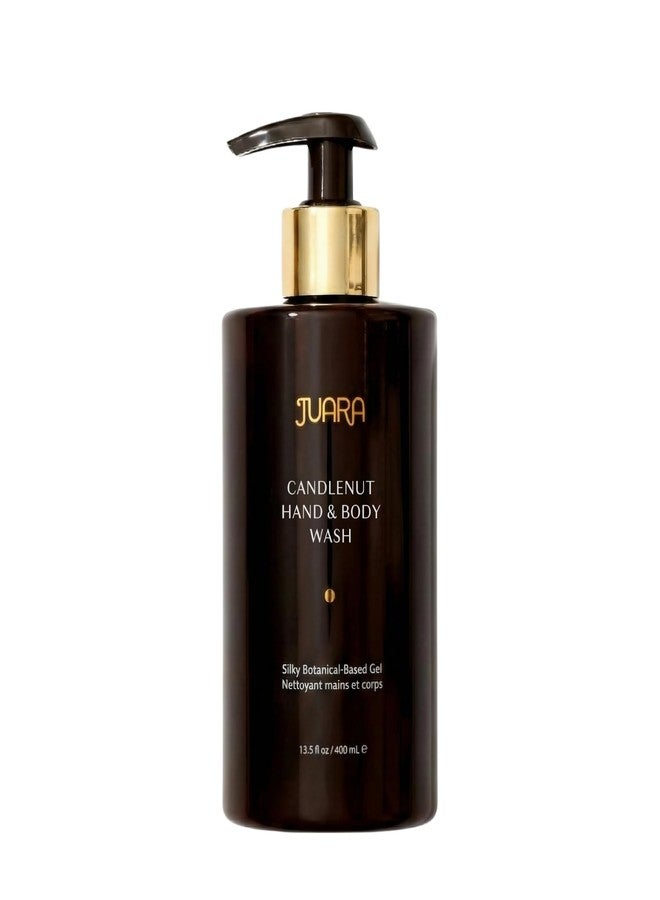 Juara 13.5 Fl Oz Hand & Body Wash - Hydrating Daily Cleanser with 72-Hour Moisture Magnet - Gentle Lather (Candlenut - Image 1