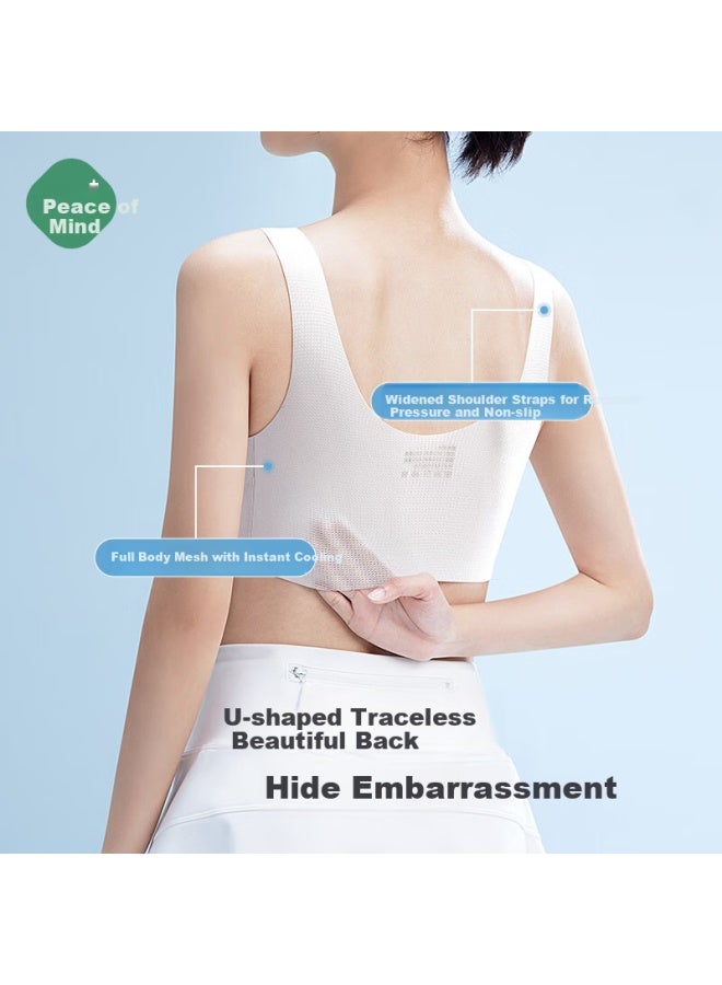 Mei Ya Ting Seamless Teenage Girl Bra For Girls In Junior And Senior High School, 15 Years Old Girls' Sports Shockproof Bra - Image 3