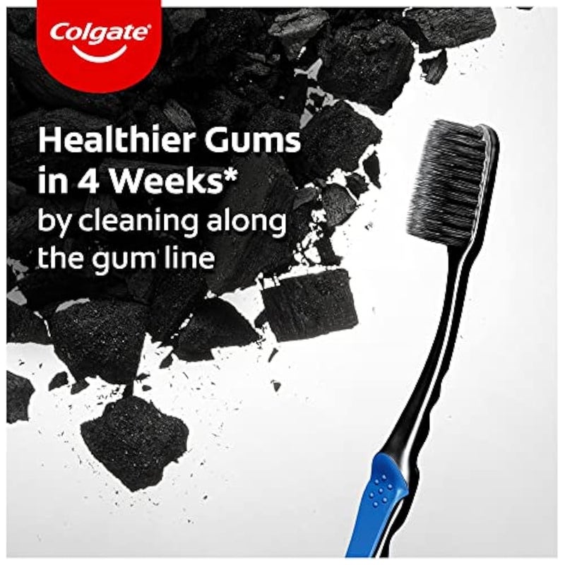 Colgate Toothbrush - Slim Soft Charcoal Soft Bristles - 1 Piece - Image 3
