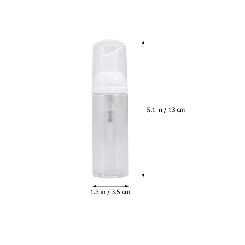 12pcs Transparent Foam Dispenser Bottle Column Foam Pump Dispenser Refillable Empty Bottle with Lid 50ml - Image 2