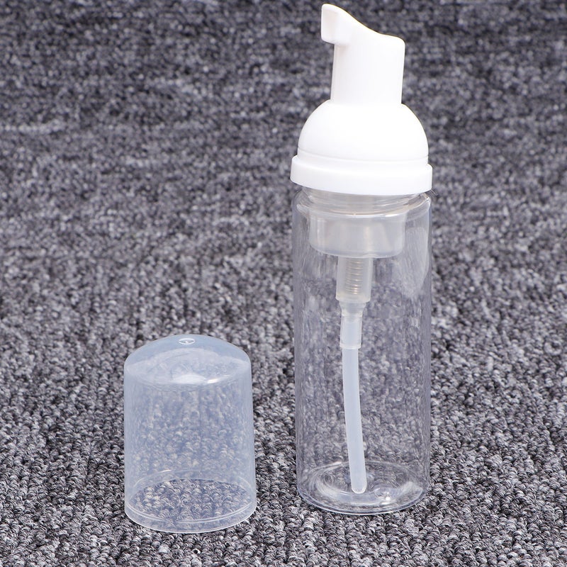12pcs Transparent Foam Dispenser Bottle Column Foam Pump Dispenser Refillable Empty Bottle with Lid 50ml - Image 5