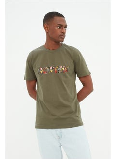 Man T-Shirt Khaki