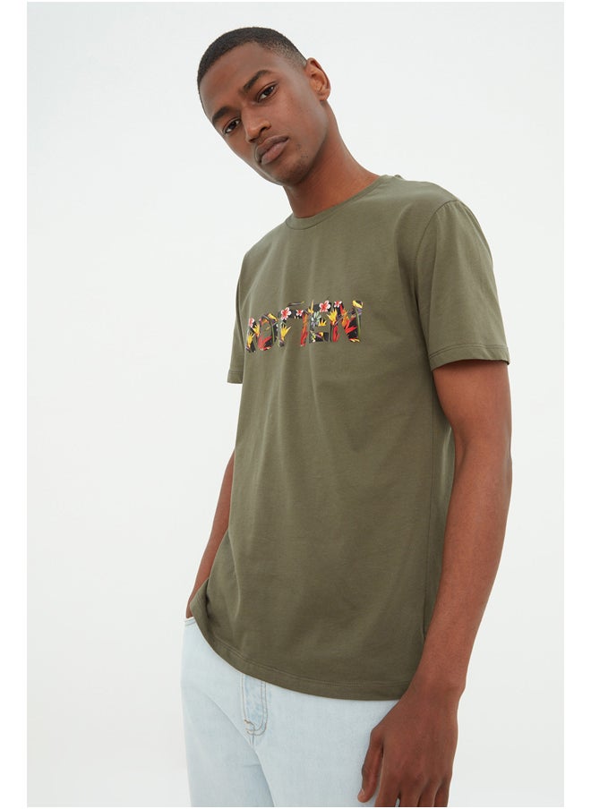 trendyol - Man T-Shirt Khaki - Image 1