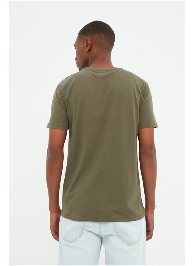 trendyol - Man T-Shirt Khaki - Image 1