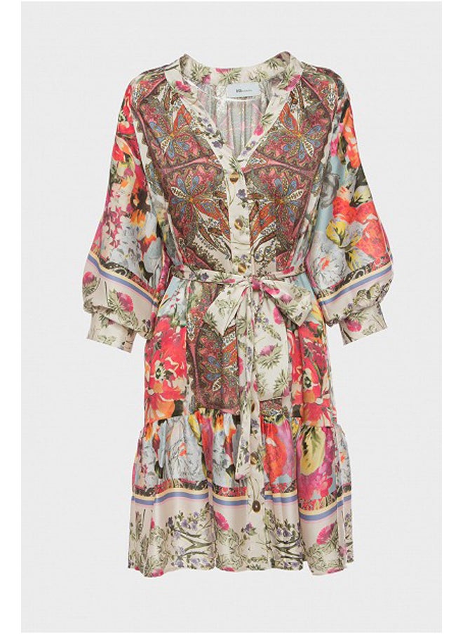BSB Printed dress with buttons  - Image 4