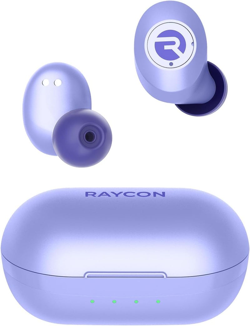 Raycon Everyday Earbuds Classic Bluetooth Wireless with Microphone - Stereo Sound, Active Noise Canceling, in-Ear Bluetooth Headset True Wireless Earbuds 32 Hours Playtime (Purple) - Image 1