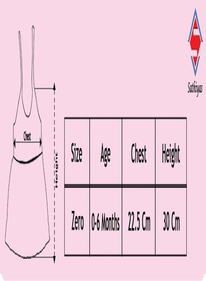Sathiyas فساتين ساتياس للبنات الصغيرات (متعددة الألوان، من 3 إلى 6 أشهر) - عبوة من 5 قطع - Image 3