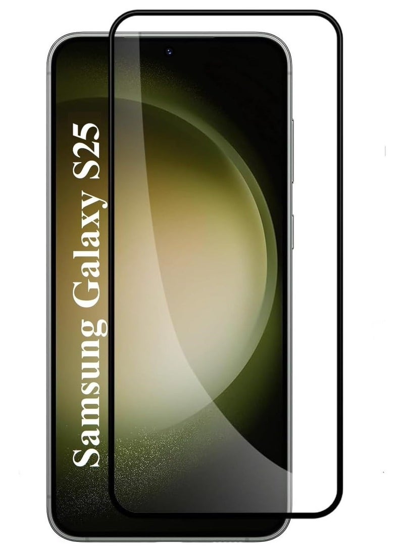 JOMILA Screen Protector for Samsung Galaxy S25 Tempered Glass Screen Protector Full Glue Edge to Edge 9H Hardness Anti Fingerprint Scratch Resistance Glass for Samsung Galaxy S25 - Image 1