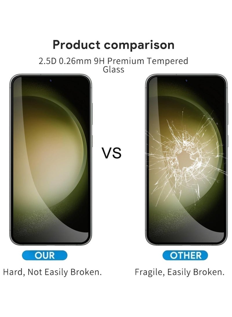JOMILA Screen Protector for Samsung Galaxy S25 Tempered Glass Screen Protector Full Glue Edge to Edge 9H Hardness Anti Fingerprint Scratch Resistance Glass for Samsung Galaxy S25 - Image 4