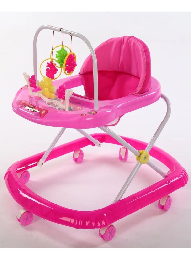Folding Baby Walkers with Hanging Toys and Music