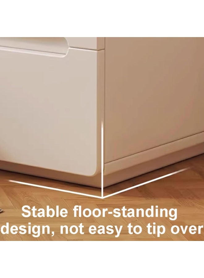  CityRiya-Long 40*41*60 سم منضدة ، طاولة بجانب السرير ، طاولة جانبية ، خزانة تخزين قهوة أريكة مع درجتين ، وضعية طاولة نهاية ليلية للمنزل لغرفة المعيشة وغرفة النوم - Image 4