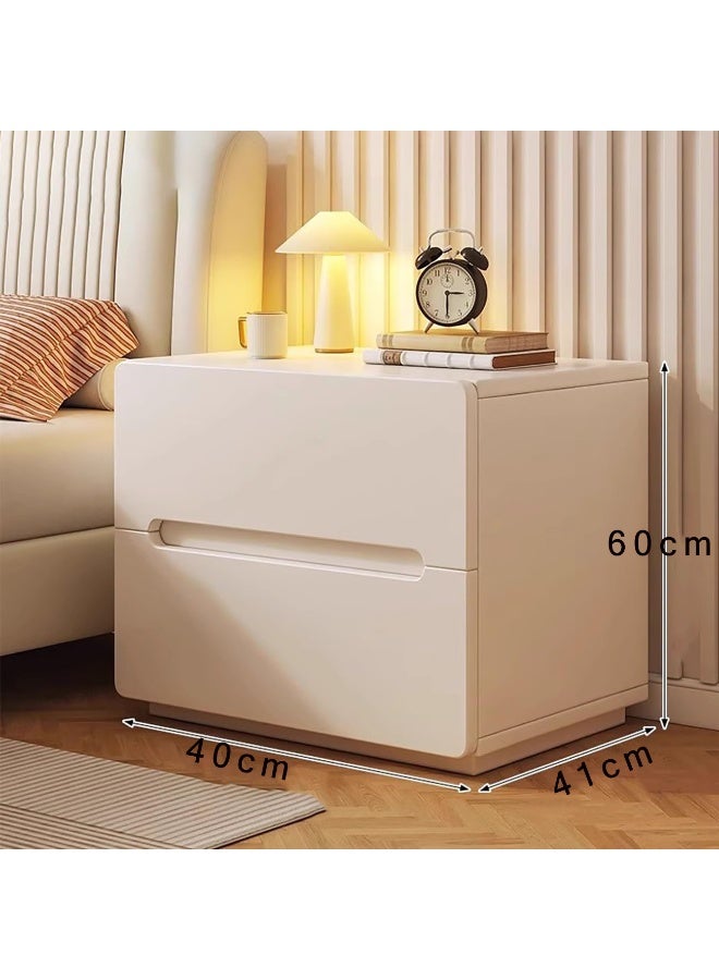  CityRiya-Long 40*41*60 سم منضدة ، طاولة بجانب السرير ، طاولة جانبية ، خزانة تخزين قهوة أريكة مع درجتين ، وضعية طاولة نهاية ليلية للمنزل لغرفة المعيشة وغرفة النوم - Image 3