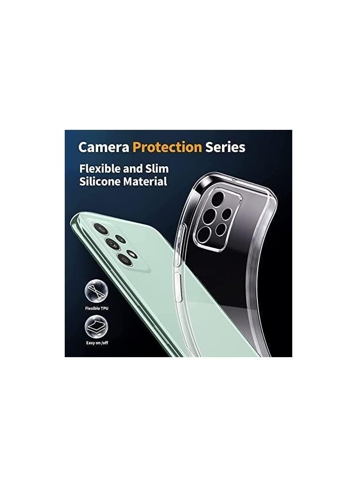 LEDIN Case for Samsung Galaxy A13 4G Clear Case Soft Flexible Silicone Back Cover Shockproof Anti Scratch Case with Reinforced Bumper Corner Compatible for Samsung Galaxy A13 4G Clear - Image 2