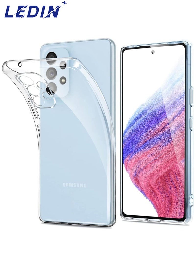 LEDIN Case for Samsung Galaxy A13 4G Clear Case Soft Flexible Silicone Back Cover Shockproof Anti Scratch Case with Reinforced Bumper Corner Compatible for Samsung Galaxy A13 4G Clear - Image 1