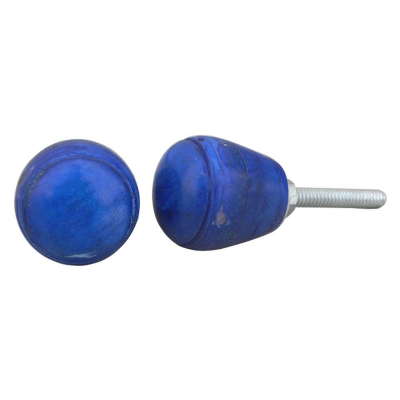 Indian-Shelf IndianShelf 4 Piece Blue Knobs Bone Door Knobs Round Handles for Door 190 cm Handle Pulls  - Image 1