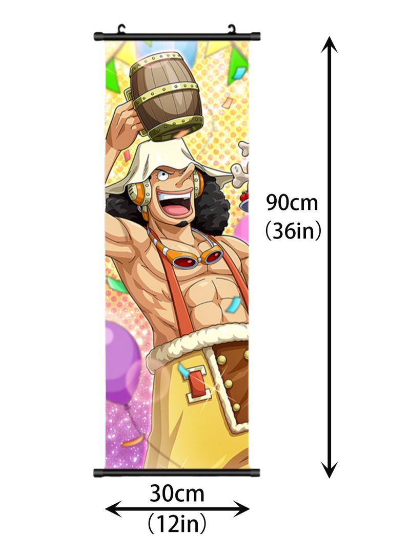 One Piece Anime Poster Wall Scroll JPN Version Anime Artwork Hanging Scroll Suitable for Home Decoration Party Decoration (90cm x 30cm HZW-6) - Image 2