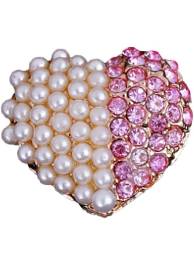 Heart Shape Rhinestone Car Perfume Clip Aromatherapy Solid Perfume Diffuser Multi Color - Image 1
