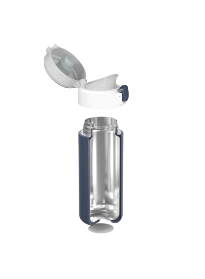 Monbento Pop Insulated Bottle , Blue Infinity,  Stainless Steel Water Bottle Vacuum Insulated Drink Bottle for School, Travel & Everyday Use-360ml - Image 4