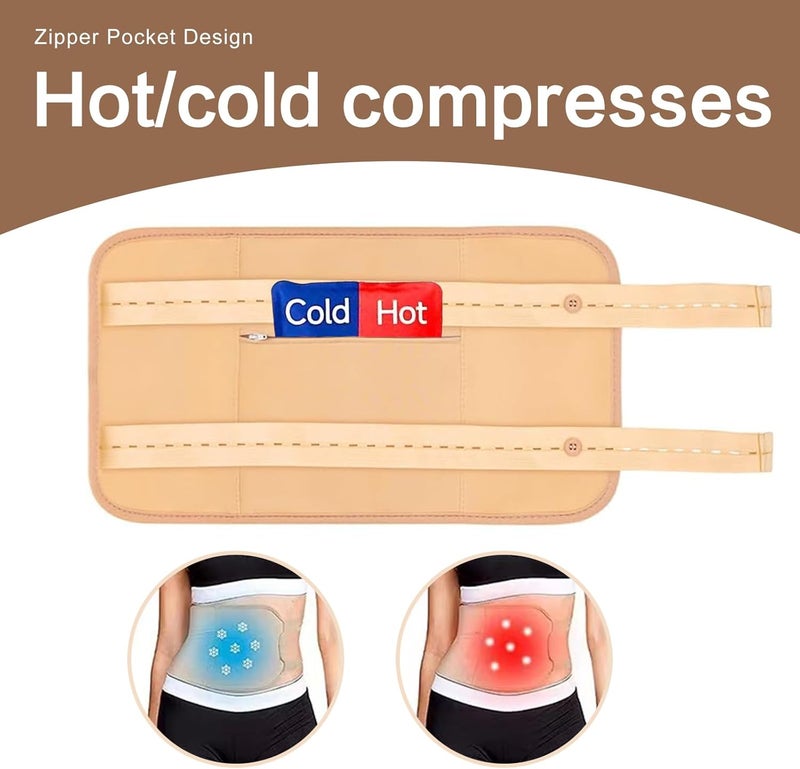 YHOVID 4 Pcs Castor Oil Pack Wrap Organic Cotton for Liver Detox, Stomach, Belly, Neck, Breast & Entire Body, Reusable Pads Kit for Hot/Cold Compress with Adjustable Elastic Strap, Waterproof & Anti Oil Leak - Image 3