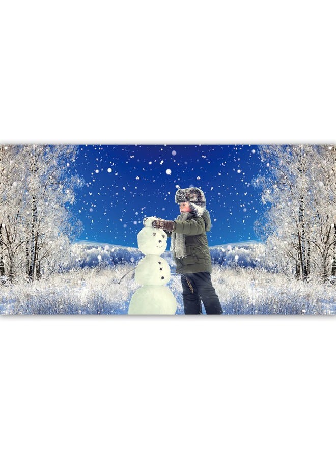LFEEY 20x10ft Dreamy Forest Snowflake Background Winter Alps Snowy Landscape Photography Backdrop Falling Snow Covered Pine Tree Fir Mountain Snowfield Christmas New Year Holiday Studio Vinyl Props  - Image 4