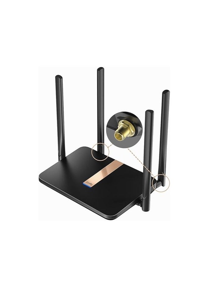 cudy Cudy New AC1200 Unlocked 4G LTE Modem Router with SIM Card Slot, 1200Mbps Mesh WiFi, EC25 to AFX Qualcomm Chipset, Detachable Cellular Antennas, DDNS, VPN, LT500D  - Image 1