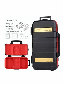 Y&D Camera Battery Memory Card Case, Hard Protector Case Professional Water-Resistant Anti-Shock Storage Box for 2 Batteries 4 SD Cards CF 8 TF  - Image 2