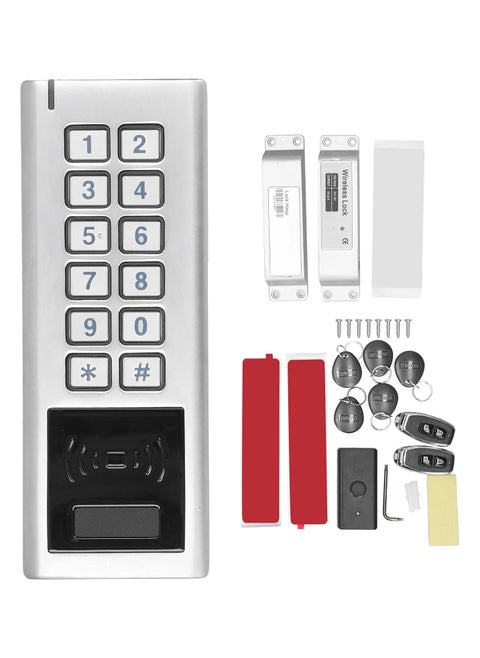 125KHz Access Control, Door Access Control System, IP65 Waterproof Remote Control Password ID Card RFID with 3 Kinds of Unlocking Methods for Reliable Daily Home Office Security