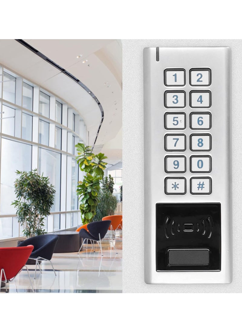 125KHz Access Control, Door Access Control System, IP65 Waterproof Remote Control Password ID Card RFID with 3 Kinds of Unlocking Methods for Reliable Daily Home Office Security