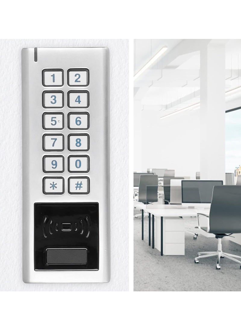 125KHz Access Control, Door Access Control System, IP65 Waterproof Remote Control Password ID Card RFID with 3 Kinds of Unlocking Methods for Reliable Daily Home Office Security