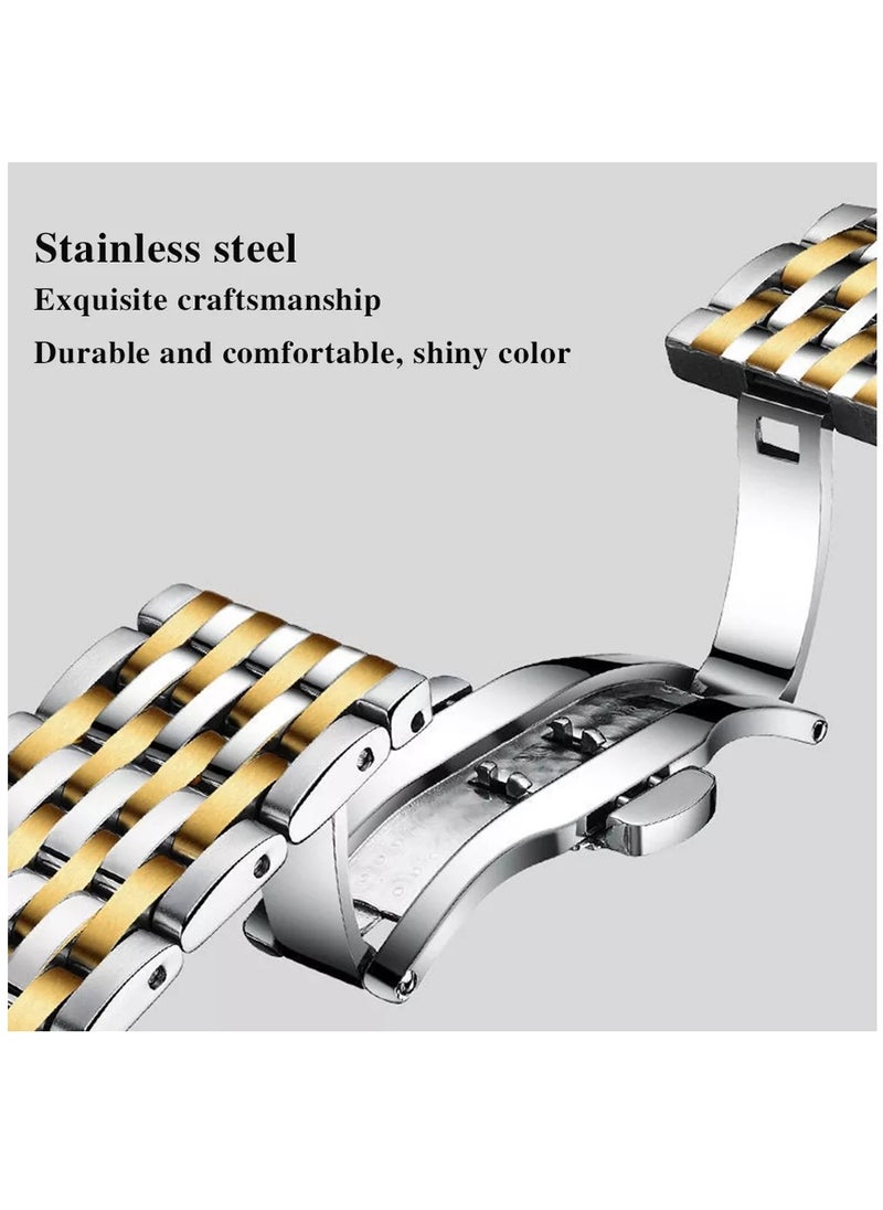 POEDAGAR - Watch for Men Stainless Steel Quartz Analog Water Resistant Watch 836SGBU - Image 1