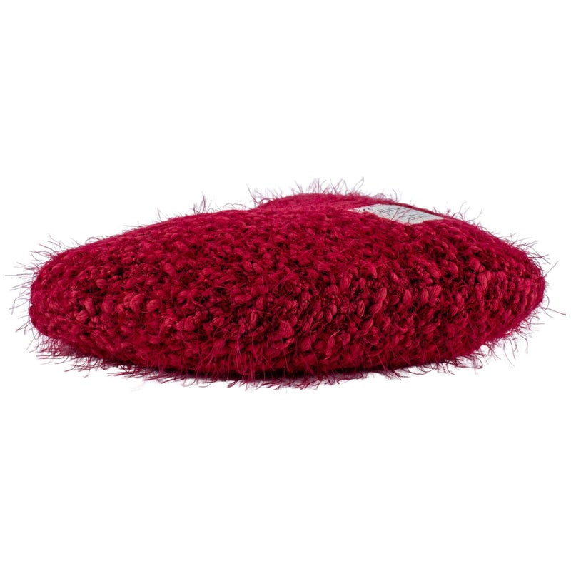 DEMDACO Giving Heart Cranberry Red 10 x 11 Cotton Weighted Plush Decorative Throw Pillow - Image 4