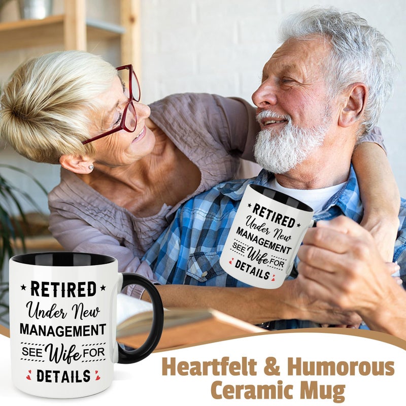 Launrada Retirement Gifts for Men 2026 Retired Gifts for Men Happy Retirement Decorations for Man The Legend has Retired Gift Ideas for Man Includes Mug Hat Candle Socks Dice - Image 2