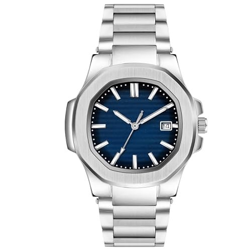 Acnos Blue Colours Plain Dial Quartz Analog Day & Date Calendar Quartz Analog Business Watch - Image 1
