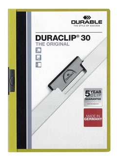 Durable 5-Piece Duraclip Clip Folder Green  - Image 2