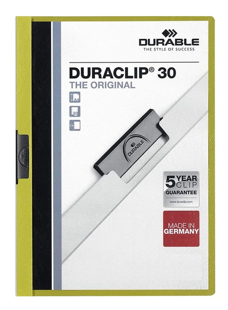 Durable 5-Piece Duraclip Clip Folder Green - Image 2