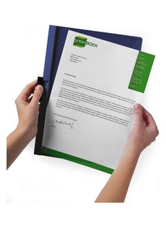 Durable 5-Piece Duraclip Clip Folder Green  - Image 5