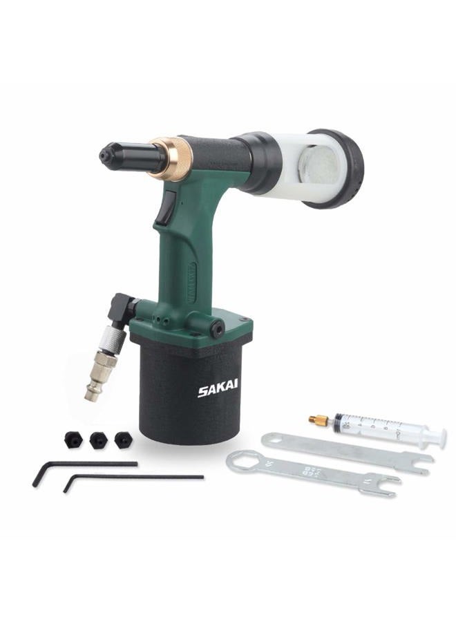 sakai Pneumatic Hydraulic Pulling Rivet Gun Automatic Suction Rivet Air Rivet Tool - Image 1