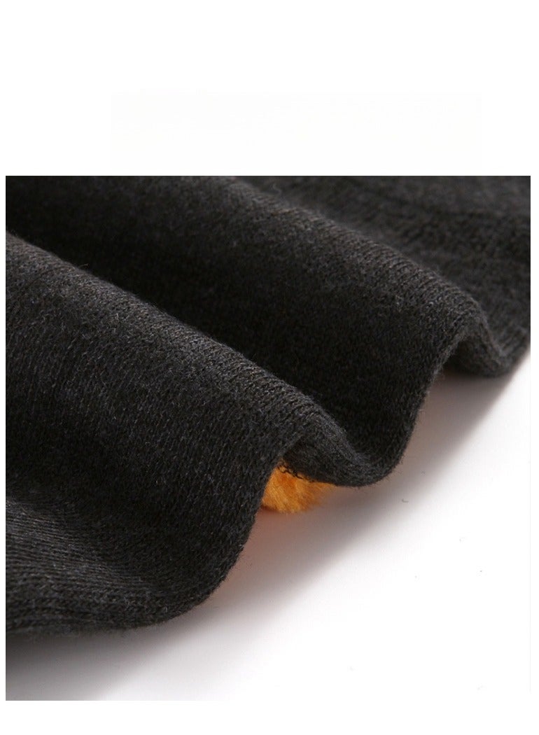 Unisex Winter Warm Thicken Cashmere Wool Knee Brace Support Pads Leg Warmers Thin Knee Sleeves for Men and Women Sports and Daily Wear (Dark Grey) - Image 4