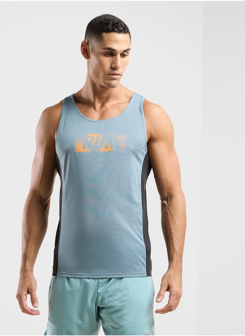 Mizuno Dry Aeroflow Graphic Tank - Image 1