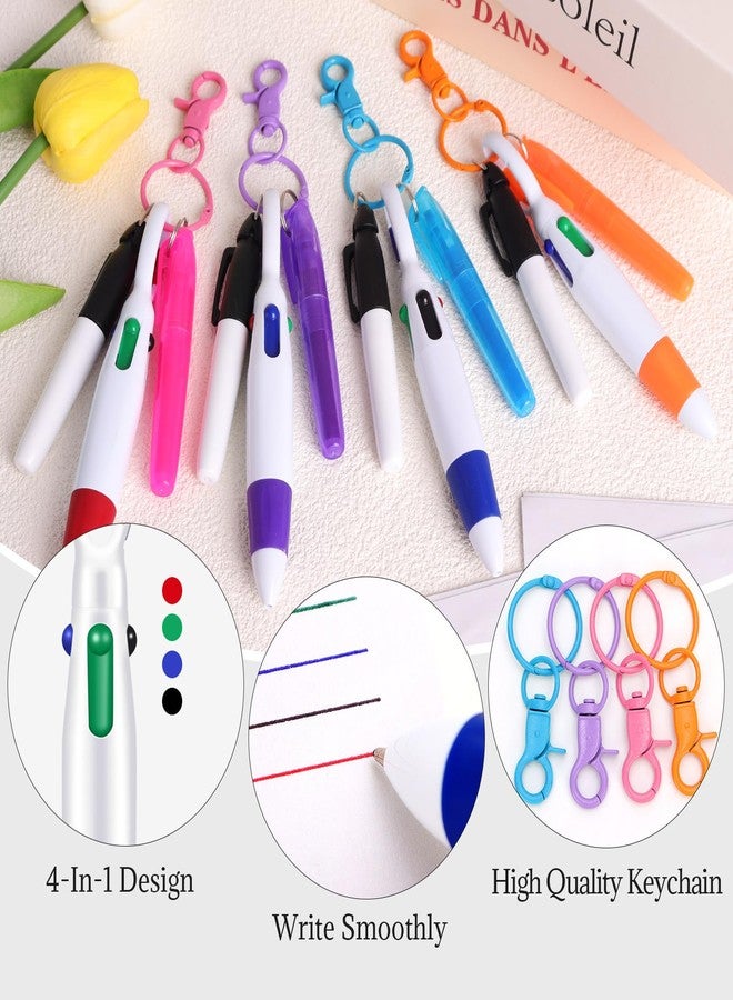 KINYFY Orange Nurse Pen Set, Nurse Badge Pens Include Highlighter Ballpoint Pen Permanent Marker Keychain Clip, Badge Reel Pen for Nurses - Image 5