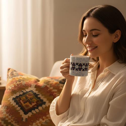 UPC U.P.C. Cup Set of 6 for Tea, Ceramic Microwave Safe Tea Cups Set of 6, Dishwasher Safe Cup, Bone-Ash Free Coffee Cup Set, Gifts for Anniversary Friends Birthday Special Marriage Ceremony-150ml. - Image 3