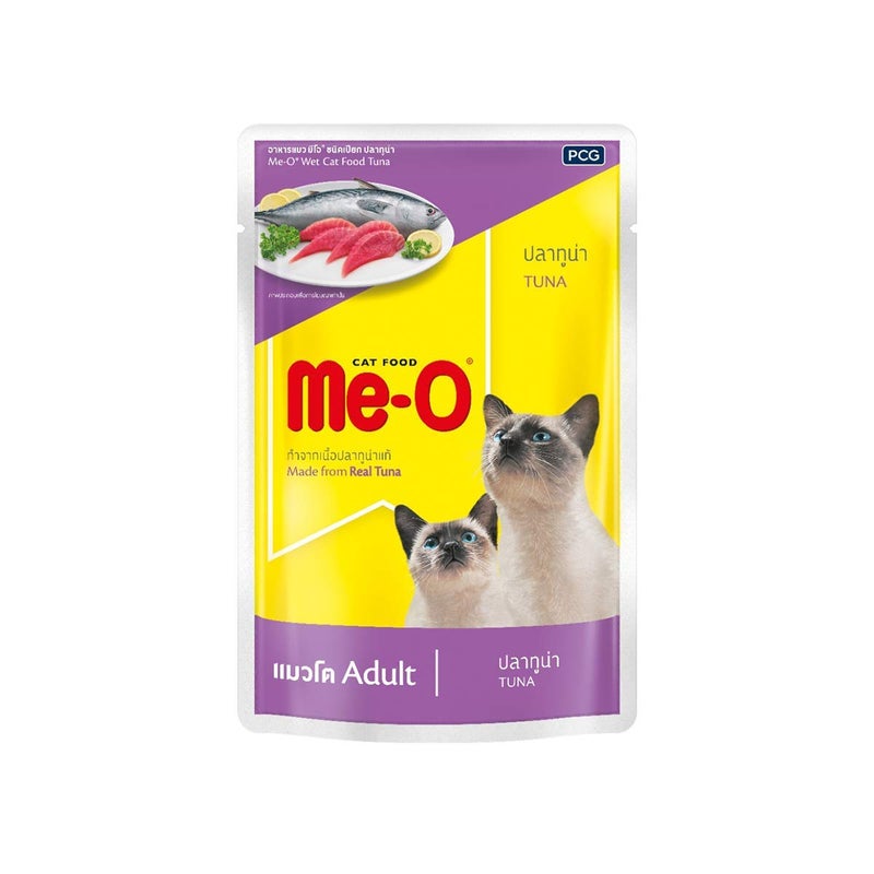 Me-O Pouch Wet Cat Food Tuna in Jelly 80 G, (Pack of 12, 960g), All Life Stages - Image 5