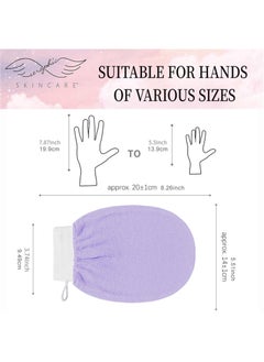 Lesha 2Pcs Washcloth Skincare Remover Deep Scrub Loofah Cleansing Mitts Exfoliate Cloth Exfoliation Scrubbing Bath Shower Soap Sponge Hand Towel  - Image 4