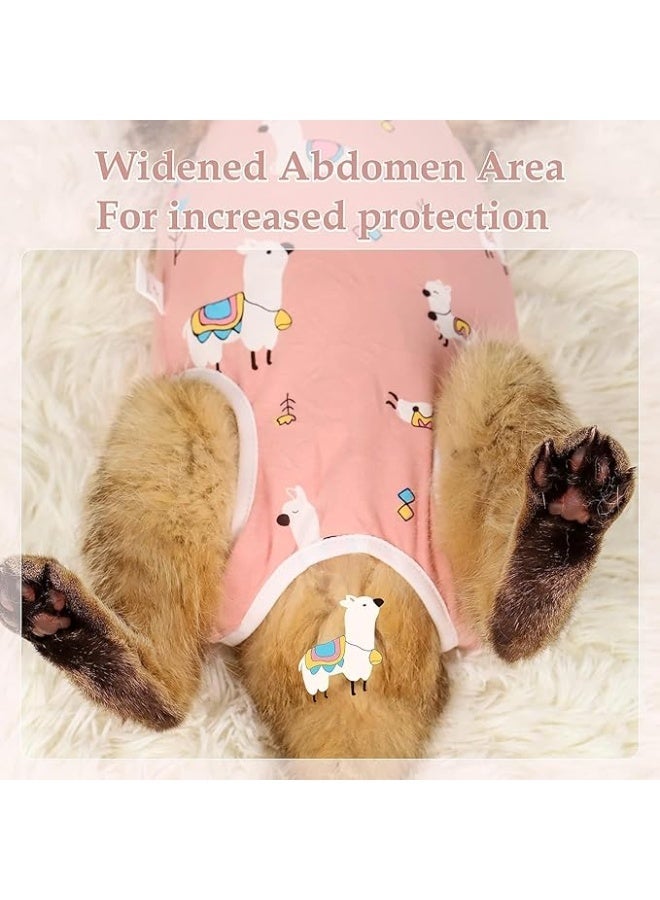 Cat Recovery Suit, Breathable Cat Surgery Recovery Suit Female, Kitten Surgical Full Bodysuit, Cat Onesie, Cat Spay Recovery Suit, for Abdominal Wound Protector, Anti Licking After Surgery, Medium - Image 4