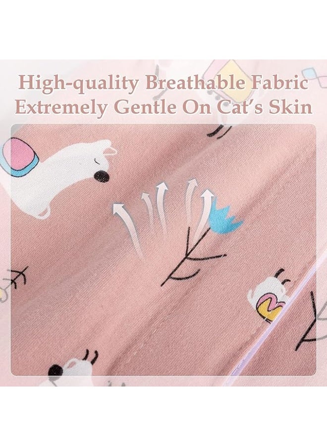 Cat Recovery Suit, Breathable Cat Surgery Recovery Suit Female, Kitten Surgical Full Bodysuit, Cat Onesie, Cat Spay Recovery Suit, for Abdominal Wound Protector, Anti Licking After Surgery, Medium - Image 5