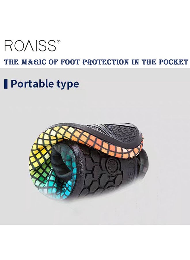 Men's Water Beach Shoes Adult Men Outdoor Quick Dry Aqua Barefoot Beach Shoes Soft Soled Non Slip Diving Shoes Fashion Pattern Exercise Fitness Shoes Colorblock Water Shoes